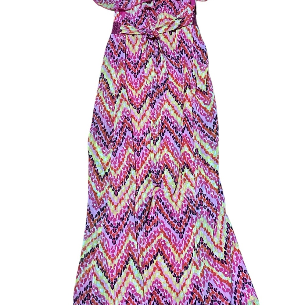 Colorful Chevron Maxi Dress - Picture 5 of 7